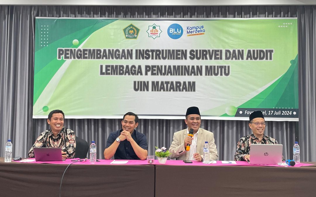 LPM UIN Mataram Selenggarakan Workshop Pengembangan Instrumen Survei dan Audit Mutu