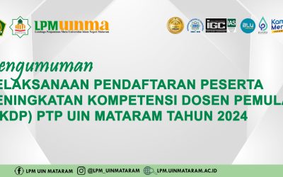 Pengumuman Pelaksanaan Pendaftaran Peserta PKDP PTP UIN Mataram 2024