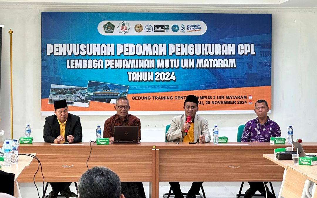 LPM UIN MATARAM Selenggarakan Workshop Penyusunan Pedoman Pengukuran CPL