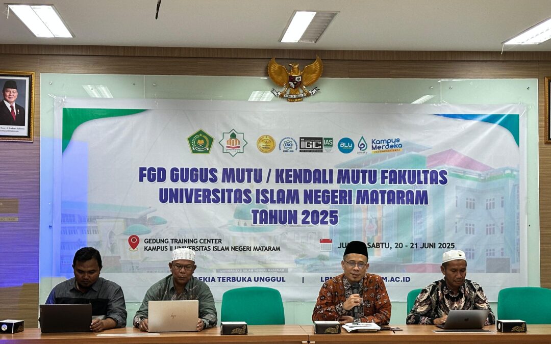 Meningkatkan Penjaminan Mutu, LPM UIN Mataram Selenggarakan FGD Gugus Mutu/Kendali Mutu Fakultas