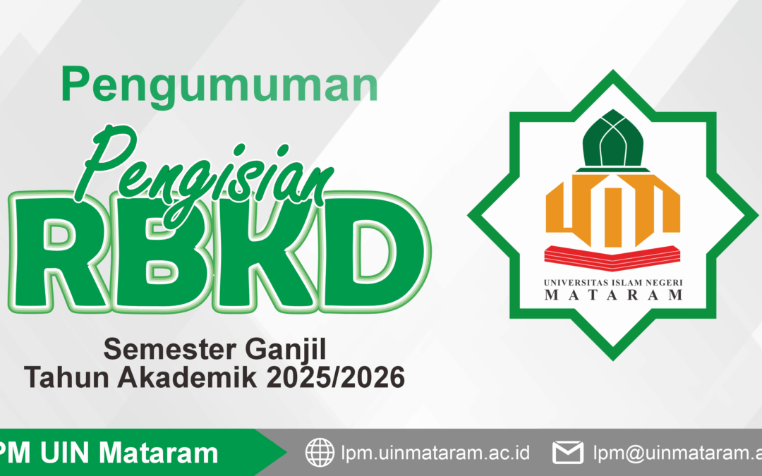 Pengumuman Pengisian RBKD Serdos dan Non Serdos UIN Mataram Semester Ganjil Tahun Akademik 2025/2026