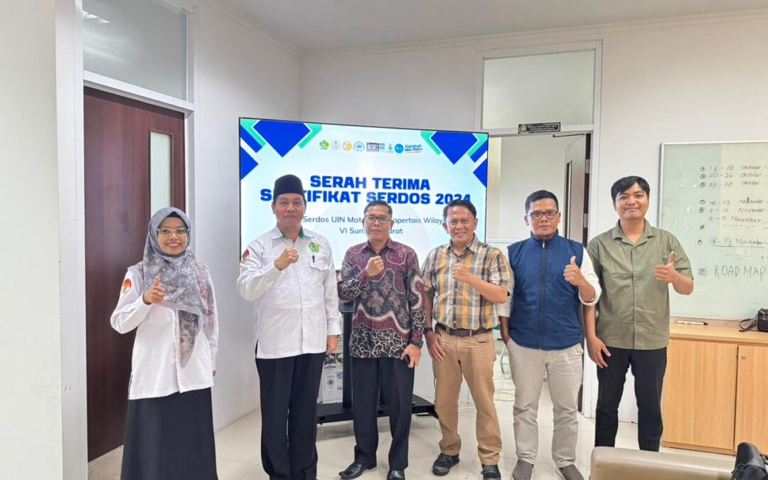 UIN Mataram Serahkan Sertifikat Serdos 2024 kepada Kopertais Wilayah VI Sumatra Barat