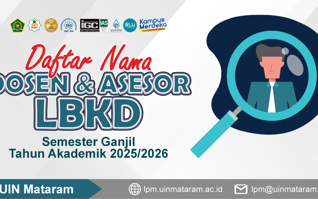 Pengumuman Daftar Nama Dosen dan Asesor LBKD Semester Ganjil Tahun Akademik 2025/2026